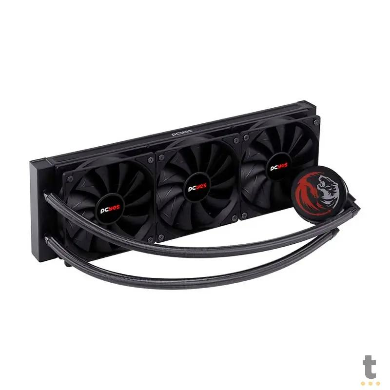 Water Cooler PCYes Sangue Frio 2 3 Fans 360mm (Intel/AMD) - PSF2360H60PTSL Truedata